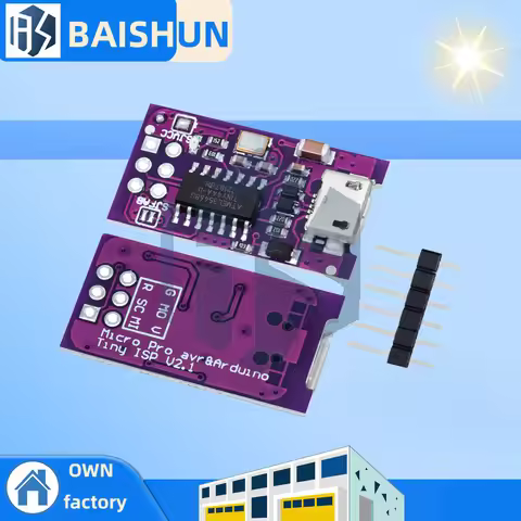Micro USB Tiny AVR ISP ATtiny44 ATTiny45 ATTiny85 USBTinyISP Programmer Module IDE Bootloader ISP Mi