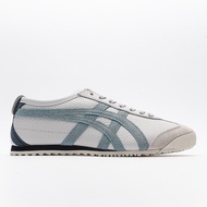 [GENUINE] Onitsuka tiger Mexico 66 Shoes In Grey Smoke Blue"