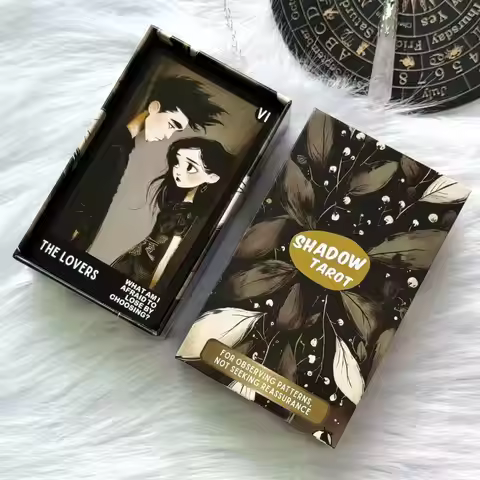 80 Original Tarot Cards Deck, Shadow Tarot, Keywords, Daily Meditation, Divination Cards, Card Games