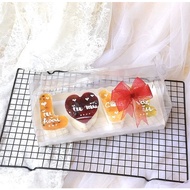 Set of 10 sets of LOVE & IOU plastic mica letters