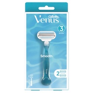 [East Malaysia] Gillette Venus Smooth Female Hair Removal Razor for Women 1 Handle & 2 Refill Blades