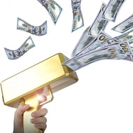 Money Gun Shooter, Make it Rain Money Toy Gun, Prop Money Gun, Spary Cash Gun for Movies Game Party 