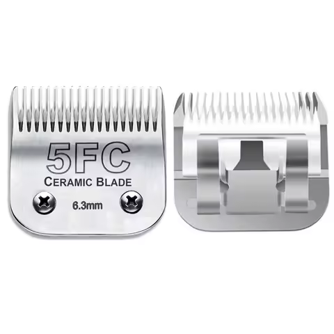5FC Ceramic Detachable Pet Clipper Replacement Blade Compatible With Most Andis, Oster A5, Wahl KM S