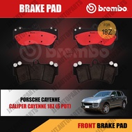 Brembo ผ้าเบรค PORSCHE CAYENNE 2003-2010 (ผ้าเบรค คาเยนน์ ปั๊ม 17Z 18Z 6 pot) [คู่หน้า คู่หลัง]