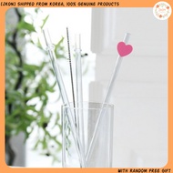 Reusable Tritan Straw 27cm or 30cm (5 pcs) + Cleaning Brush 31cm (1 pc) Set