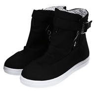 Casual Pure Color Lace Up Ladies Dunk High Canvas Shoes