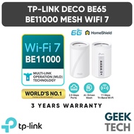 TP-Link Deco BE65 BE11000 WiFi 7 Tri-Band Whole Home AI-Driven Mesh WiFi Router With Homeshield Deco