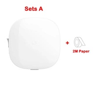 Xiaomi ชุดเครื่องพิมพ์ฉลาก Mijia ไม่มีป้ายกันน้ำมันกันน้ำที่แก้ไขได้หมึกป้ายอัจฉริยะเตือนความจำโดยตร