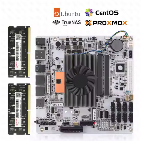Nas Set Motherboard CPU Combo with Onboard I5-8265U ES Processor DDR4 8-32G 2400MHz Support 8*SATA3.