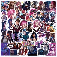 SQ3 50PCS/Set Arcane League of Legends Anime Stickers Luggage Guitar Car Computer Waterproof PVC Sti