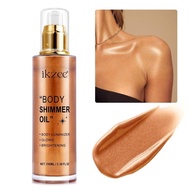 1 Box Body Shimmer Oil Refreshing and non-greasy body shimmer oil with easy glow application, suitab