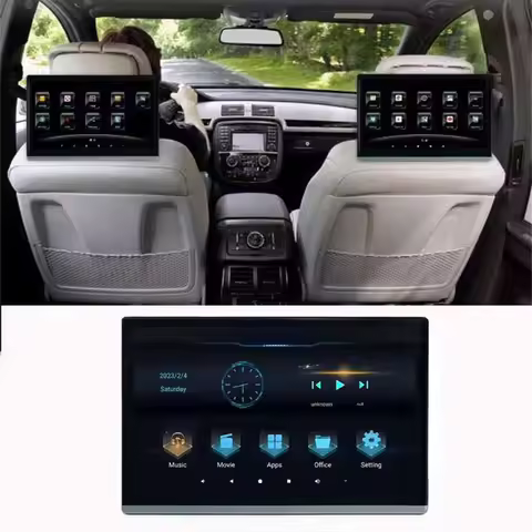 Headrest TV Car 13.3 Inch Monitor Carplay Android 11.0 Auto Tablet Touch Screen WiFi/Bluetooth/USB/S