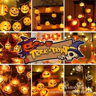 Led Halloween Pumpkin Lantern String Light Hat Pumpkin Ghost Light Skull String Light Ghost Festival