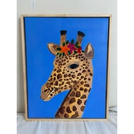 100% hand painting. (With Frame) PATTERN 3D Canvas Wall Art Texture Painting Modern Home Decoration 