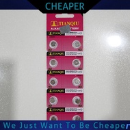 Betari Size Kecil Harga Murah Tianqiu AG4 1.55V Bateri Sel Baru Hg 0% 377A / LR66 Alkaline Cell Butt