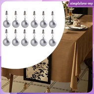 [SimpleloveMY] Curtain Weights Drapery Weights Stainless Steel Clips Heavy Duty Decorative Pendants 