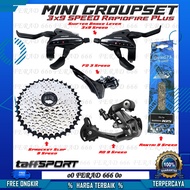 Mini Groupset 3x9 Speed Rapidfire Plus MTB Bike Shifter Set
