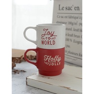 christmas gift ideas christmas gift Keramik KEEPIN Red English Home Coffee Cup