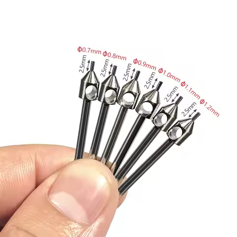 316 Stainless Steel 2.5mm Hair Transplant Drill Blunt/Serrated Tip, 0.7mm - 1.2mm FUE Punch Hair Fol