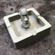 水泥製摩艾造型煙灰缸  交換禮物