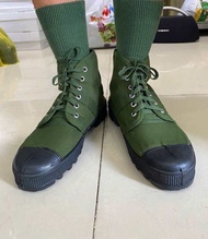 Giày vải BĐ giày đi rừng giày vải lao động giày lính cổ cao GIÀY BẢO HỘ LAO ĐỘNG