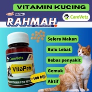 VitKucing Vitapro Cat Vitamin Kucing RAHMAH 100 biji Gemuk Sihat Bulu Lebat Selera Makan