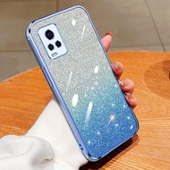 Soft Case Import Vivo Y21 Y21s Y21t Y21e Y21a Y33s Y33t Luxury Gliter Tpu Silicon Plating Transparan