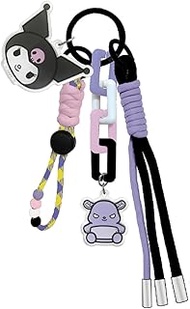 Sanrio Characters Strap Charm, Kuromi SAC-SC-KU, H7.5 x W2.0 x D0.6 inches (19 x 5 x 1.5 cm)