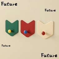 FUTURE 3Pcs/Set Strong Adhesive Hook, Dopamine Arrow Shape Door Hook,  Punch-free Multi-functional S