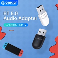 ORICO USB Bluetooth-Compatible 5.0 Transmitter Audio Adapter for Nintendo Switch PS4 Headphone TV Mode Support Dual Connections