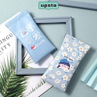UPSTO Glasses Bag, Storege  Cartoon Printed Glasses Box, Cute PU Leather Portable Reading Glasses Po