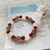 紅瑪瑙 草莓晶 月亮石 天然 水晶 日本 手作 禮物 2024新年