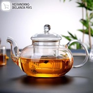 Heat-Resistant Glass Drink Pitcher with Tea/Coffee Filter