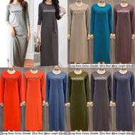 Casual Muslimah Long Sleeve Long Dress Jubah Cotton Borong Murah