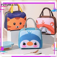 FUTURE1 Cartoon Lunch Bag, Thermal Bag Portable Insulated Lunch Box Bags,   Cloth Lunch Box Accessories Thermal Tote Food Small Cooler Bag