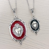 Romantic Heart Necklace Gothic Heart Necklace Fashion Necklace Vampire Necklace Victoria