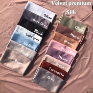 Premium satin velvet fabric / maxmara satin fabric / premium silk satin fabric