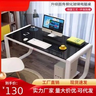 Reading Study Room Simple Desk Widened Computer Desk Studio Unique Household Space Tempered Glass Sa