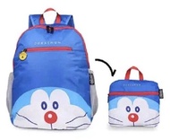 日系 卡通可愛多啦A夢折疊書包大容量叮噹貓輕便旅行背包雙肩包