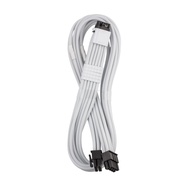 CableMod C-Series Pro ModMesh Sleeved 12VHPWR StealthSense PCI-e Cable for Corsair (White, 16-pin to