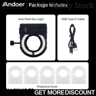 Andoer LED Paint Gun Light Paint Sprayer Light พร้อมสายชาร์จลด Rework ปรับ 2700K-6500K 250lm 500lm