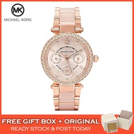 [Original] Michael Kors Parker Mini Multi-Function Rose Dial MK Women Ladies Watch Jam Tangan Wanita