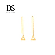 BS Jewellery 916(22K) Gold Triangle Chain Earring - S16