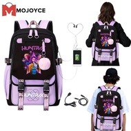 Moyce นักล่าปีศาจ KPop กระเป๋าแล็ปท็อปด้วยน้ำ-วัสดุทนทานและกระเป๋าจัดระเบียบหลายใบ