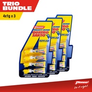 Pioneer Mighty Bond Quatro Sakto Instant Glue (1g X 4 tubes) x3