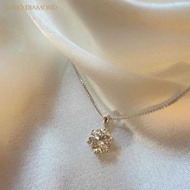 BOHO DIAMOND 18k Saudi Gold Necklace Pawnable Legit/Moissanite Diamonds With Certificate/White Gold