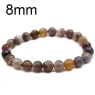 Natural Botswana Agate Bracelet Round