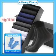 [ BOX OF 10 PAIRS ] Men's Office High Neck Socks Deodorant Anti-odor Genuine Goods Good Elasticity 1