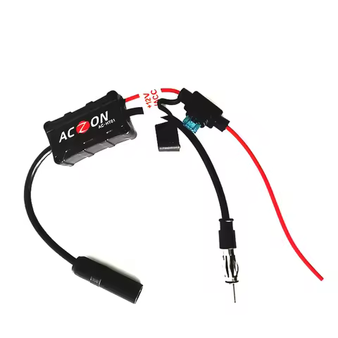 Car SUV Stereo Antenna FM AM Radio Signal Amplifier Booster AMP Strengthen 12VDC