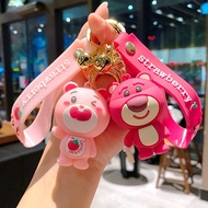 Pink Lotso Bear Keychain. LMS